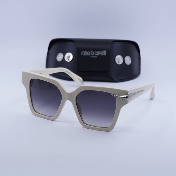 Final Price! Roberto Cavalli SRC002S 09X7 Beige/Grey Sunglasses - Picture 4 of 10